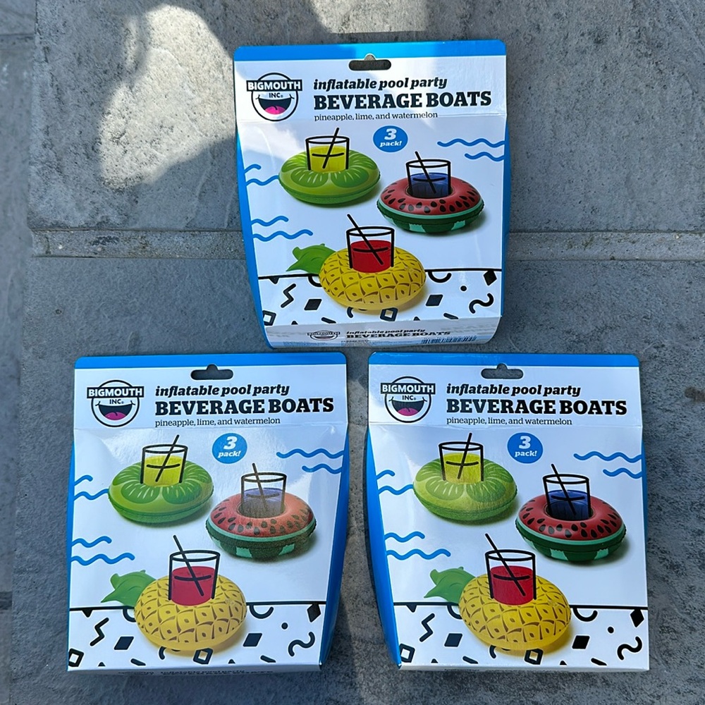 BIGMOUTH inflatable pool beverage boats